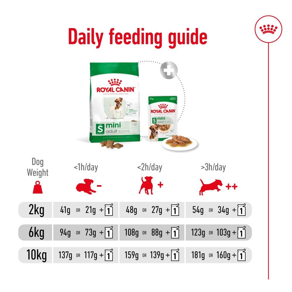 Royal Canin Mini Adult Dog Food, 800 Grams, Supports Weight Management & Digestive Health.