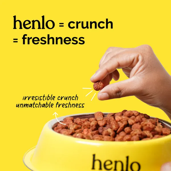 Henlo Chicken & Vegetable Baked Dry Food for Adult Dogs | 100% human grade ingredients