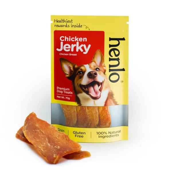 Gnawlers Calcium Milk Bone and Henlo Chicken Jerky Dog Treats Combo