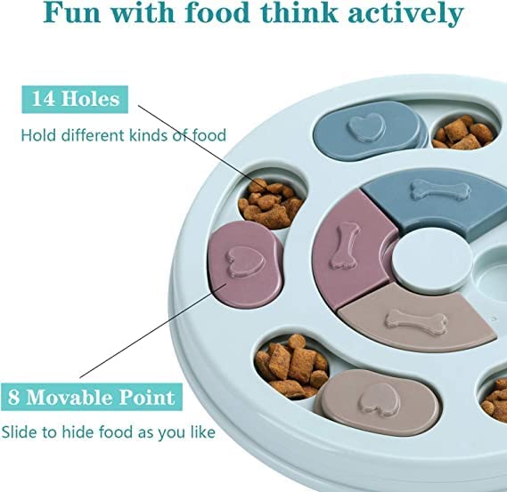 LOVEQI Dog Puzzle Toys,Dogs Food Puzzle Feeder Toys for IQ Training & Mental Enrichment,Dog Treat Puzzle