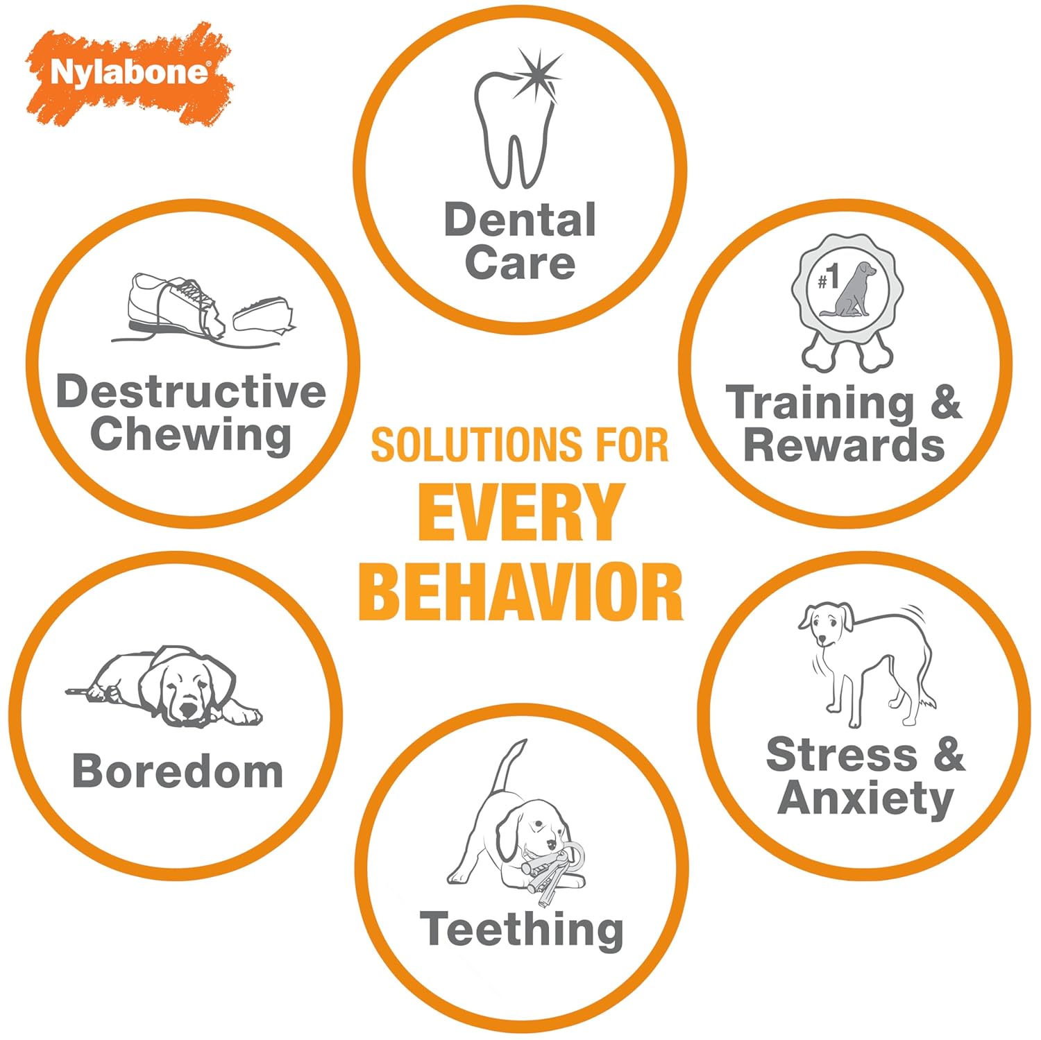 Nylabone Classic Puppy Chew Flavored Durable Dog Chew Toy Peanut Butter & Chicken Flavor X-Small/Petite - Up to 15 lbs.